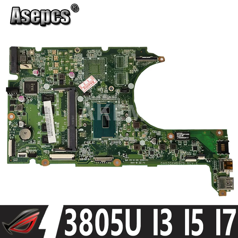 

R3-431 R3-471 DA0ZQXMB8E0 Motherboard for Acer R3-431 R3-471 laptop motherboard mainboard with 3805U I3 I5 I7 4-5th Gen CPU