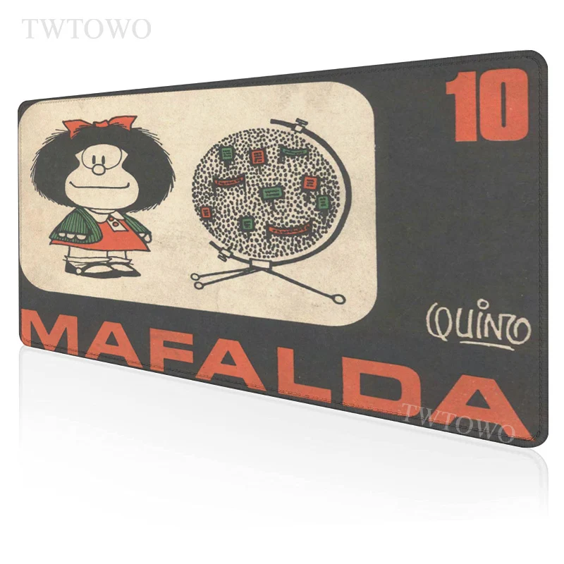 

Mafalda Mouse Pad Gaming XL Large Computer Custom Mousepad XXL Desk Mats keyboard pad Anti Slip Soft Carpet Desktop Mouse Pad