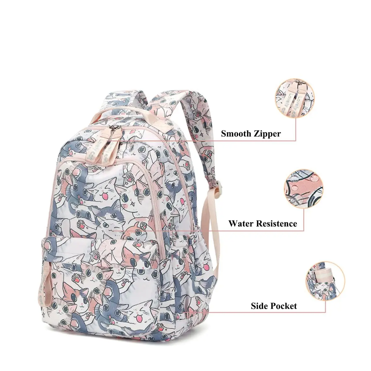 SCOFY модный водостойкий противокражный школьный рюкзак для ноутбука девочек с