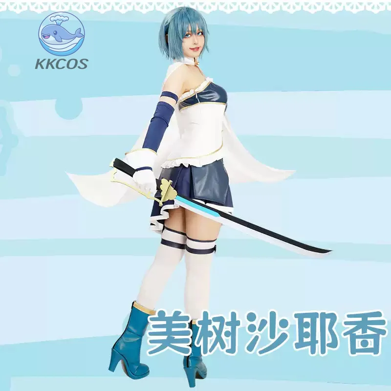 Фото Puella Magi Madoka Magica Sayaka Miki Косплей Костюм Экипировка Хэллоуин Карнавал Рождество Ролевая игра KK cos №4