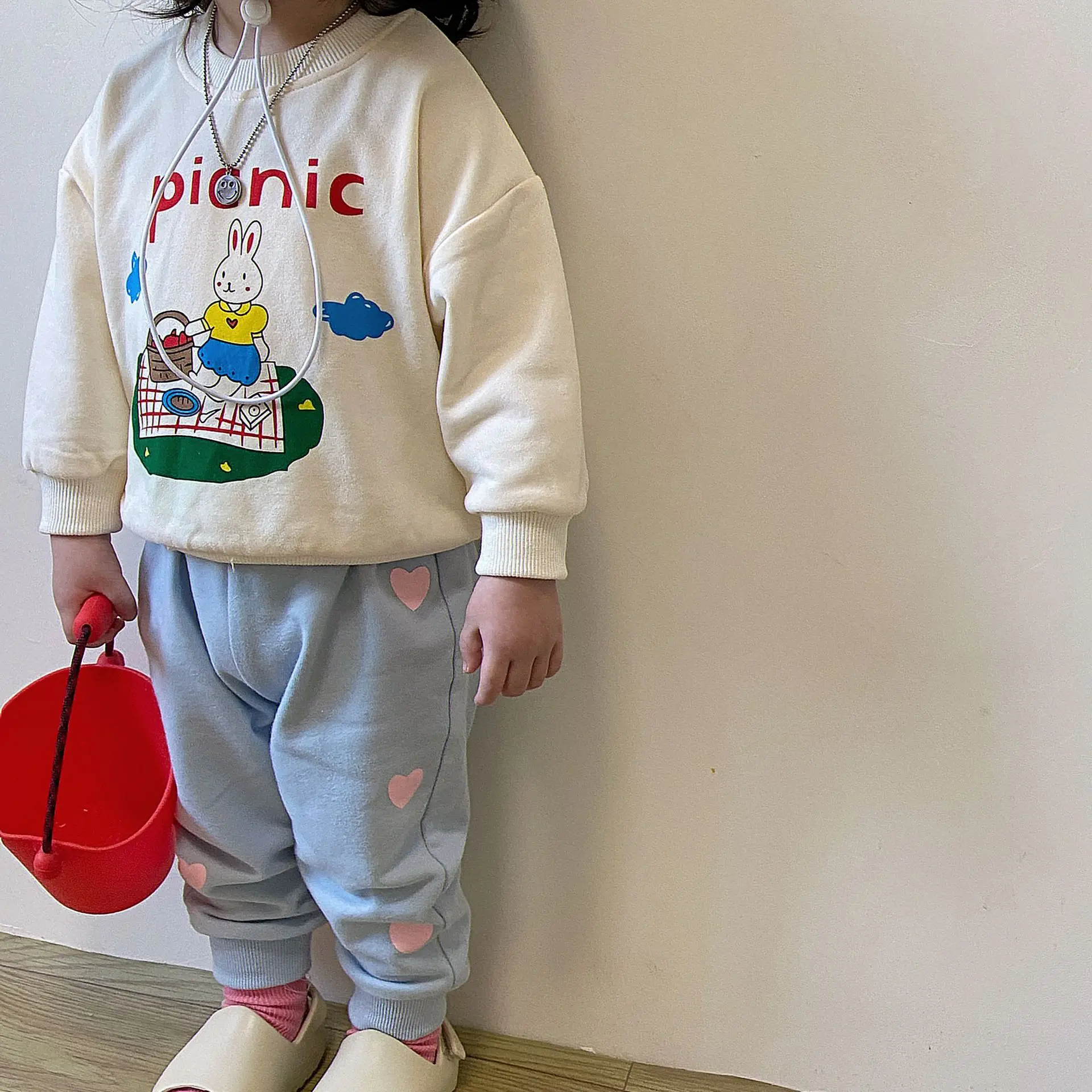 

Girls Children's Clothing Sets Cute Baby Girl Clothes Boys Top And pants Suit kids Sportswear Children Sweatshirt