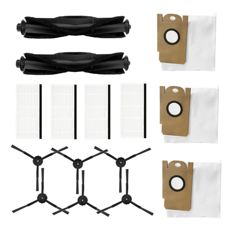 

Robot Vacuum Cleaner Main Side Brush Hepa Filter Dust Bag Spare Parts Accessories Kit For Xiaomi Lydsto R1 / Lidstro S1