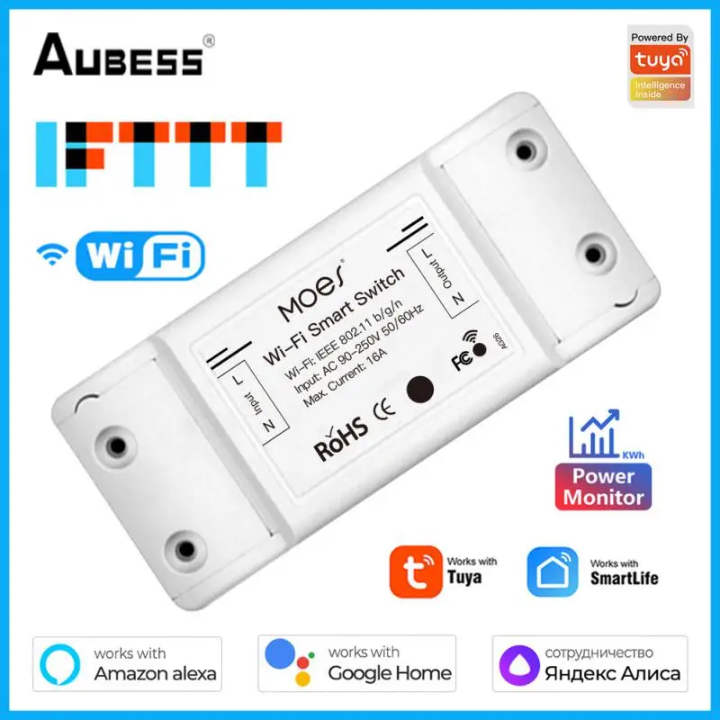 

Умный мини-выключатель, 16 А, с поддержкой Wi-Fi