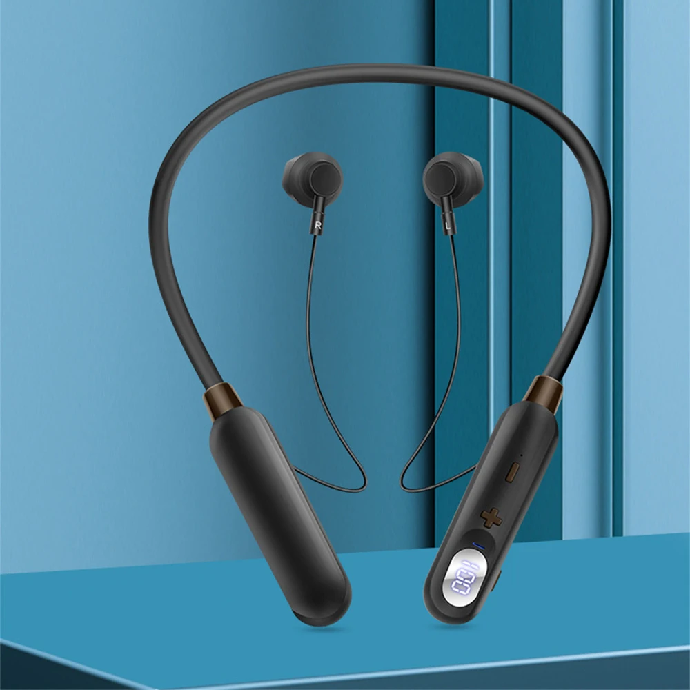 

50h Wireless Headphone Hifi Headset Comfortable Earphones For Akz-r18 Mini Neckband Earplugs Waterproof Earbuds Magnetic V5.3