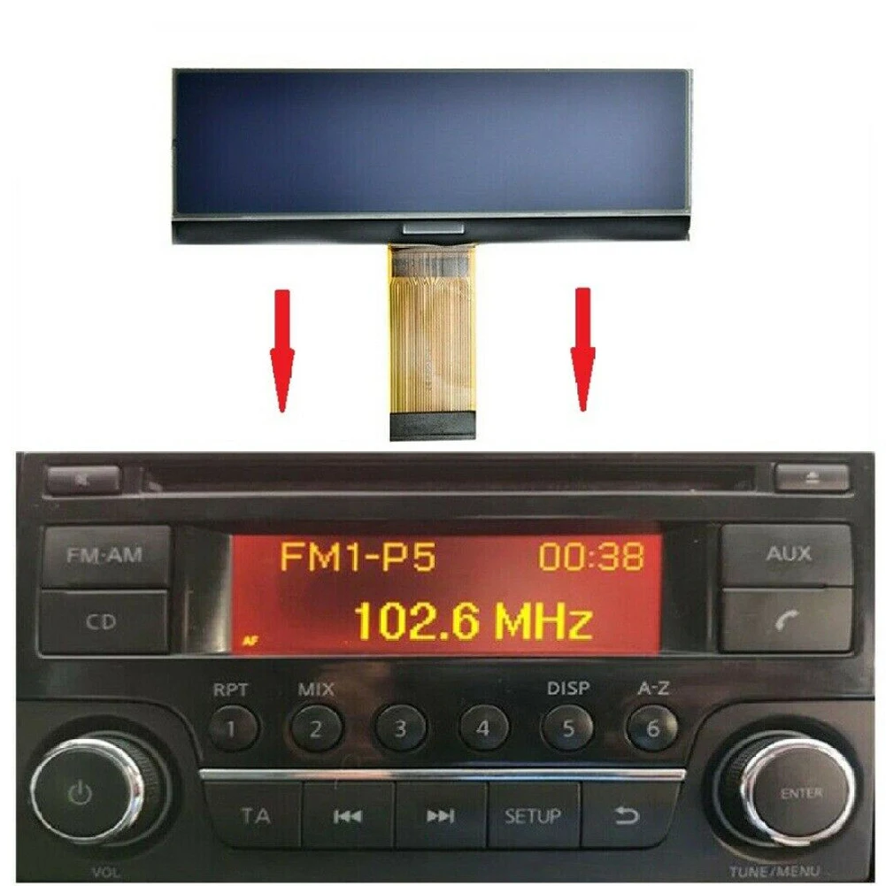 

Car Radio Replacement LCD Screen 97.5*38mm For Nissan Qashqai Juke Micra Navara NV200 X-Trail Note Car Multimedia Player Audio