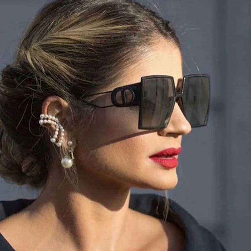 

Очки солнцезащитные женские квадратные, винтажные брендовые зеркальные солнечные очки в стиле ретро, модные солнечные очки карамельных цв...