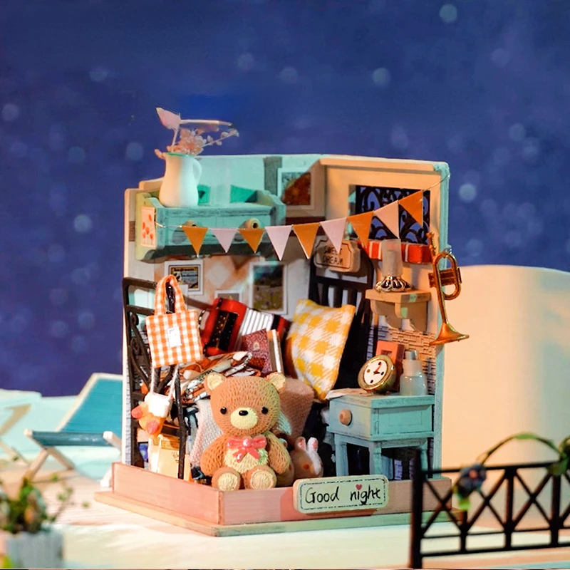 

Mini Small House Creative Hand-assembled Small Toys Diy Cottage Toys Children's Parent-child Toys