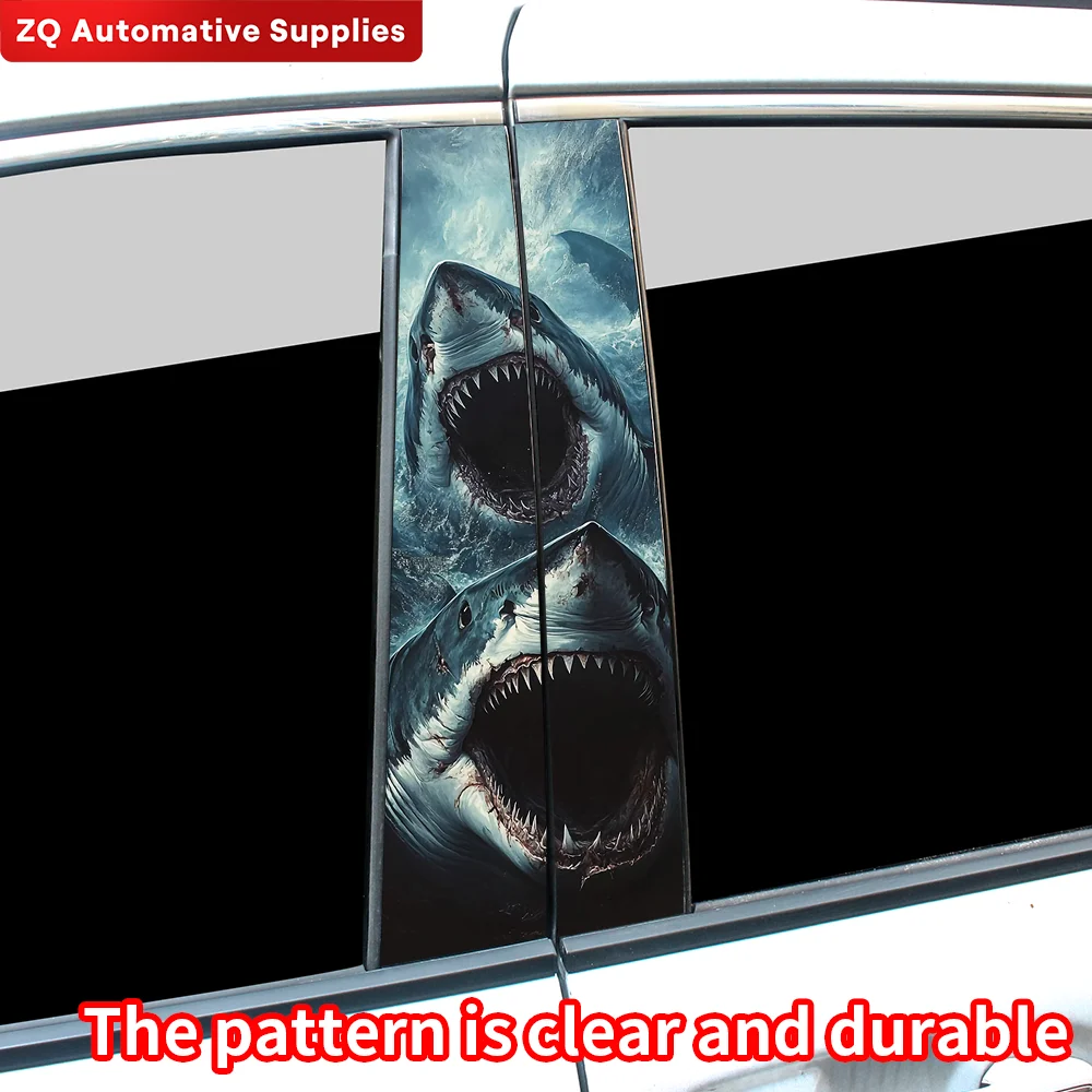 Акула Мегалодон автомобильные наклейки водостойкие DIY авто B-стойка защитный