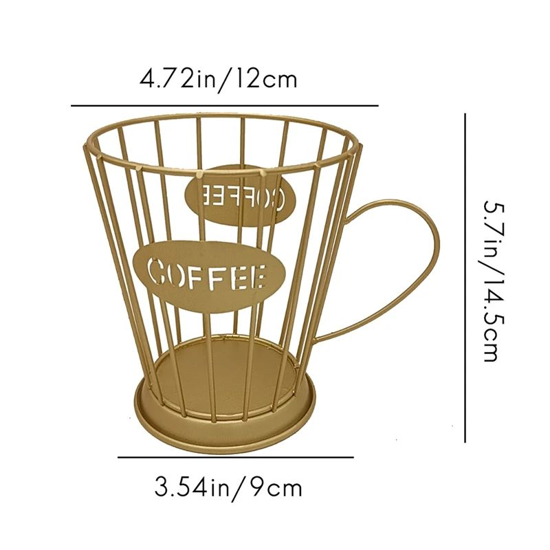 Фото Universal Coffee Capsule Storage Basket Coffee Cup Basket Coffee Pod Organizer Holder For Home Cafe Hotel №2
