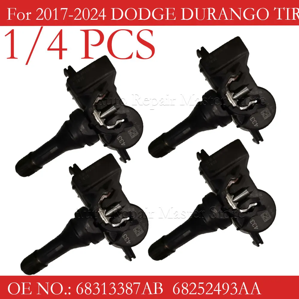 Фото Датчик давления в шинах TPMS 68252493AB (1/4 шт.) для Dodge Durango 2017-2024, 433 МГц, 68313387AB, 68252493AA №2