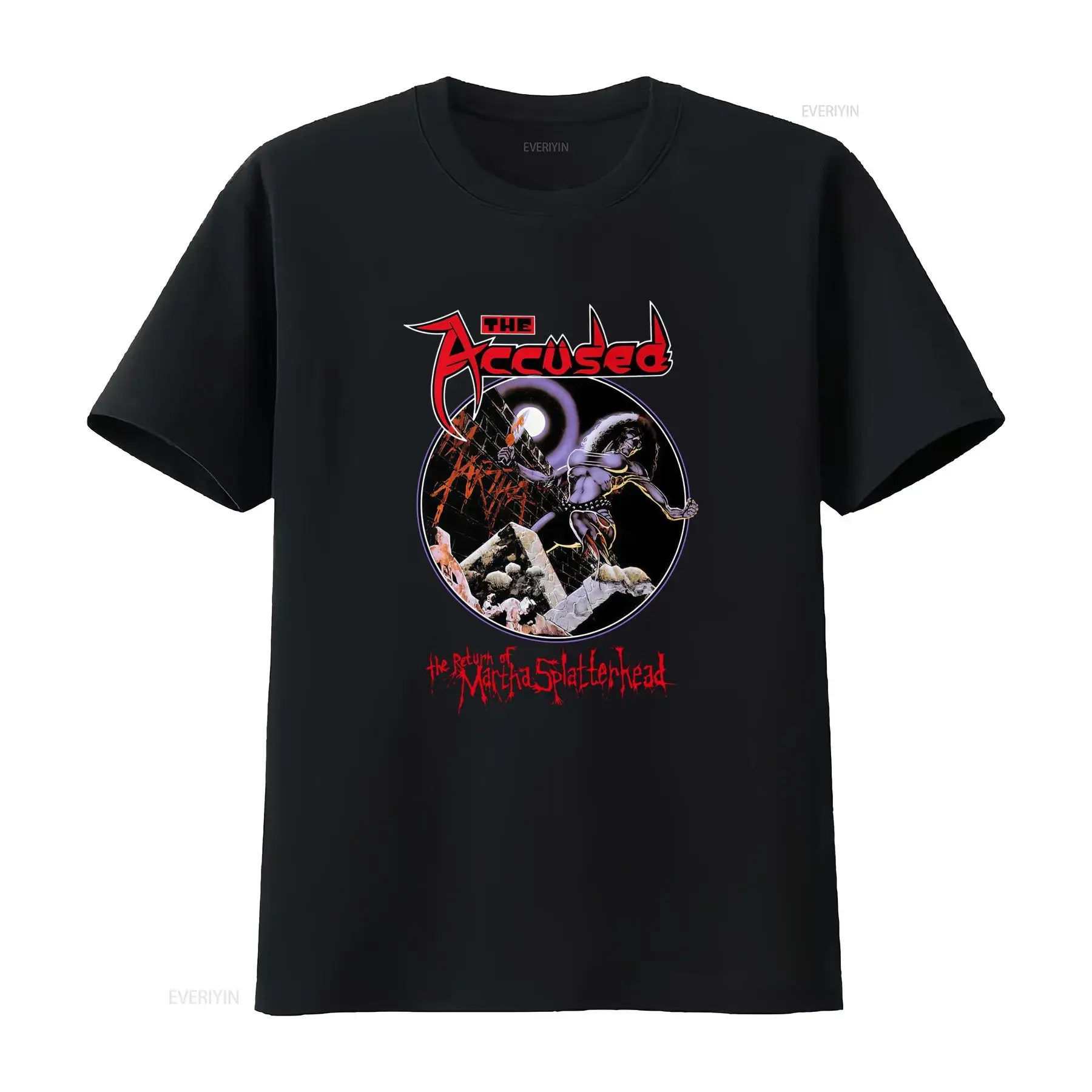 Фото Футболка The Accused Heavy Metal Band с принтом Return of Martha Splatterhead, винтажная, стильная, универсальная, для фанатов рок-музыки, AE128 №1