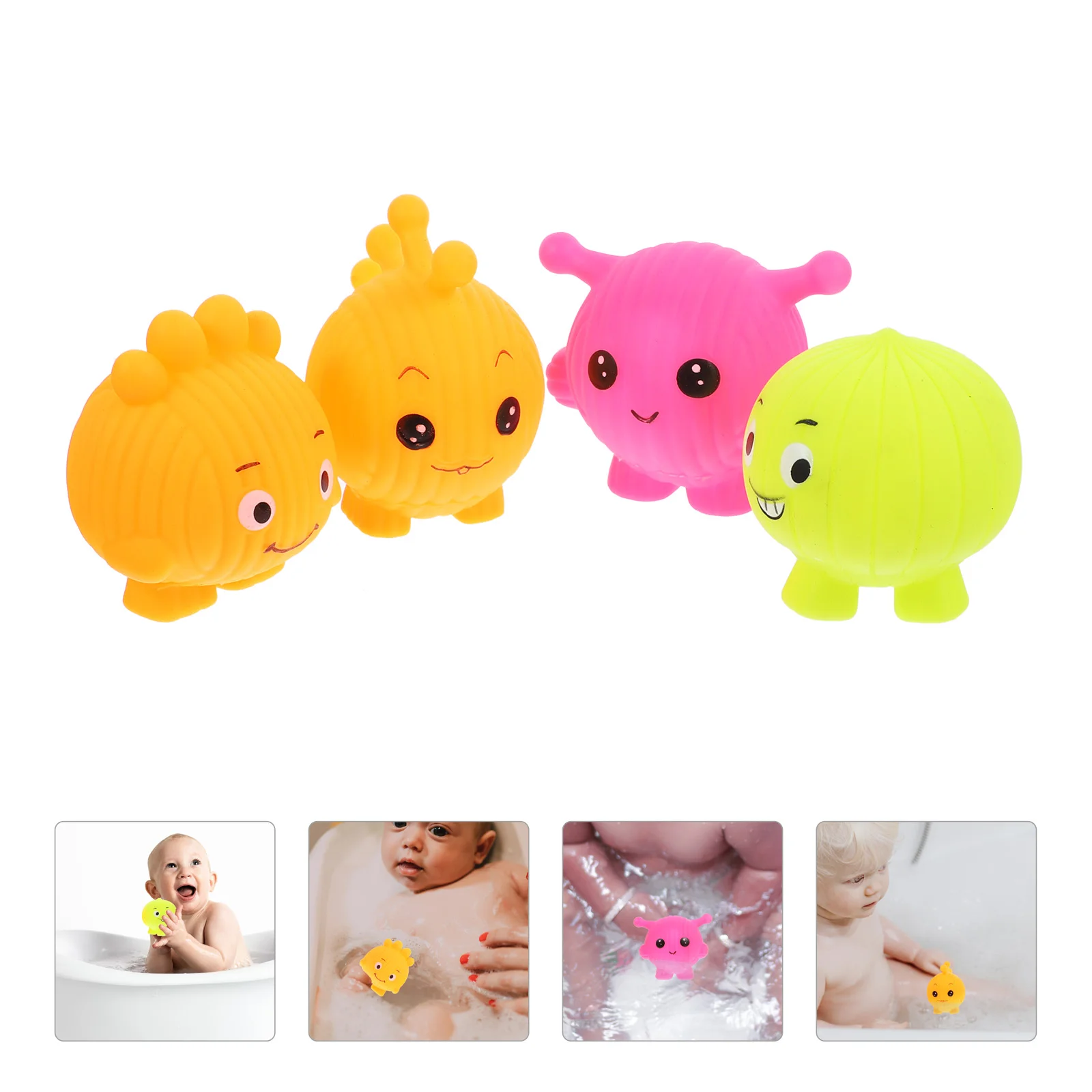 

4 шт., детские игрушки-монстры для ванной