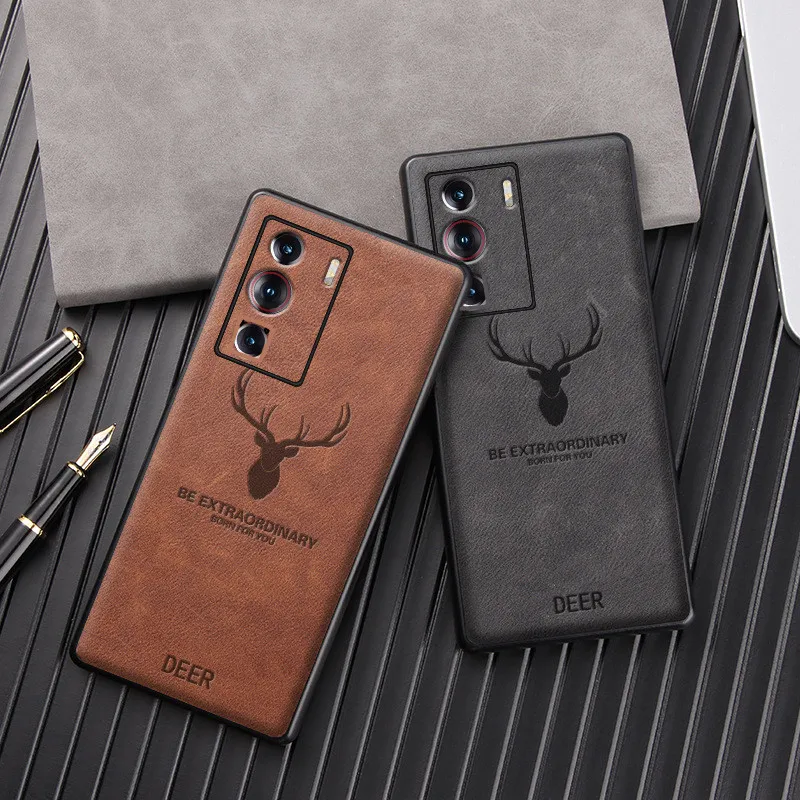 Роскошный чехол для телефона из натуральной кожи в стиле ретро Samsung Galaxy Z Fold3