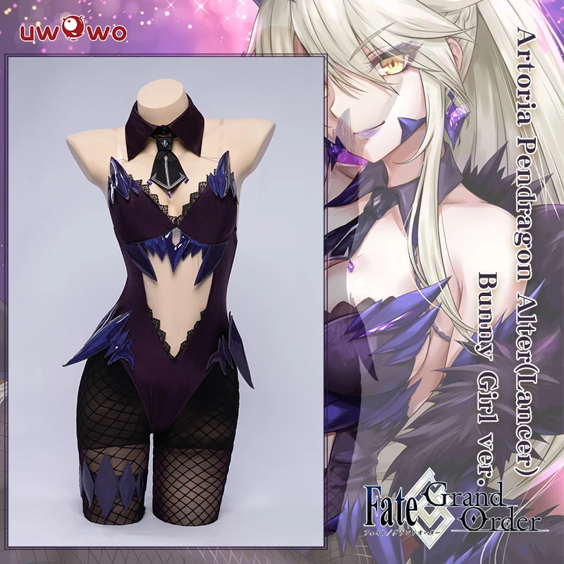 UWOWO X Sakiyamama Fate/GrandOrder FGO Artoria Pendragon Alter(Lancer) Bunny Girl Ver. Костюм для косплея |