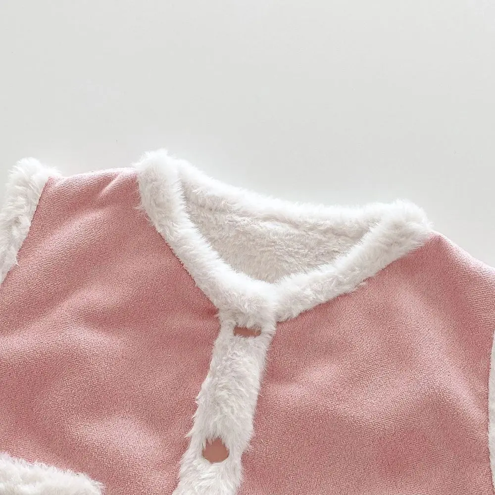 Детский бархатный жилет для девочек на осень и зиму плотные теплые меховые