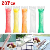 520pc disposable transparent ice popsicle molds bags candy tube zip lock pouch freeze ice pops bag diy ice maker kitchen gadget