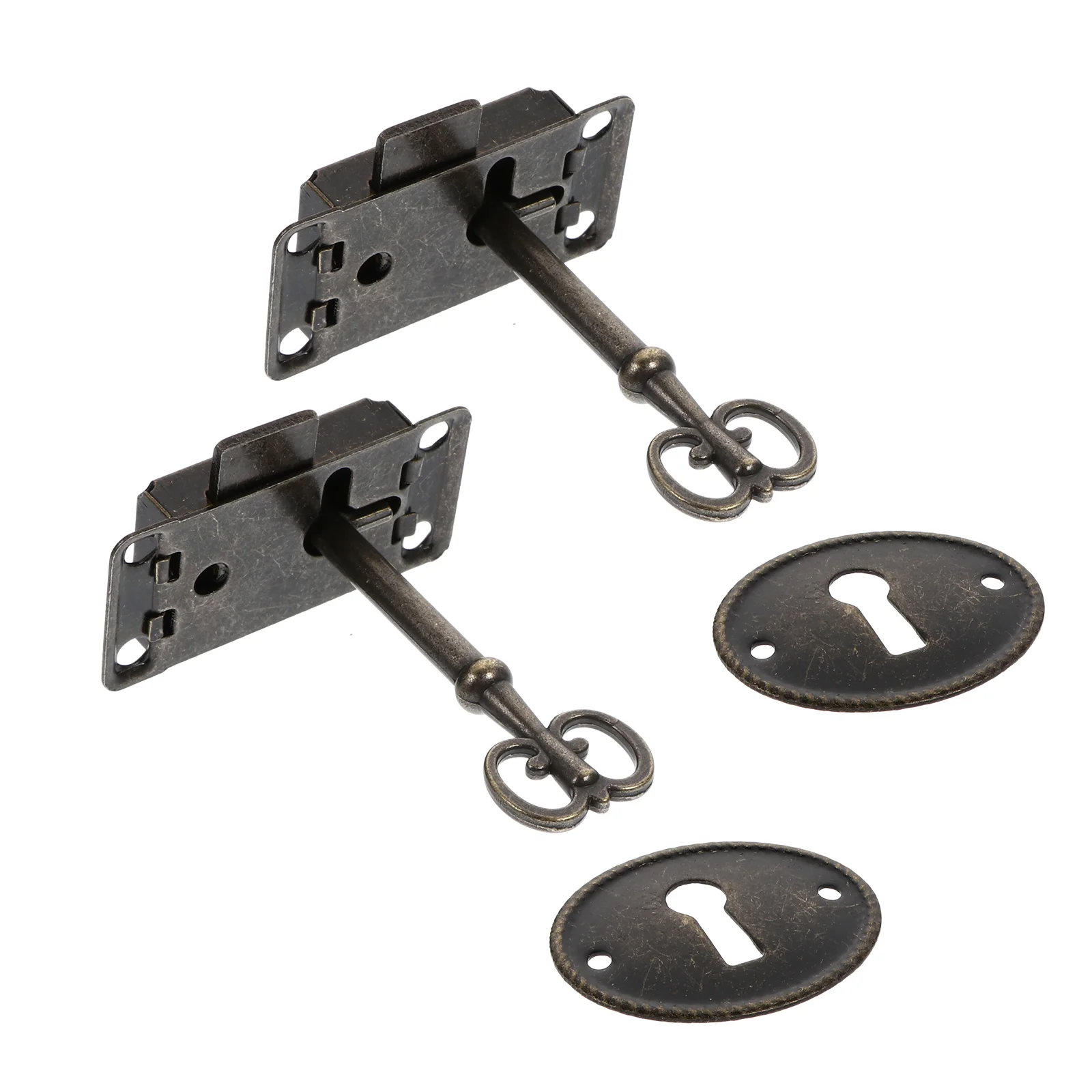 

Lock Box Style Case Retro Decorativecabinet Vintage Locks Furniture Diy Jewelry Padlock Clasp Closure Cupboard Replacementkey