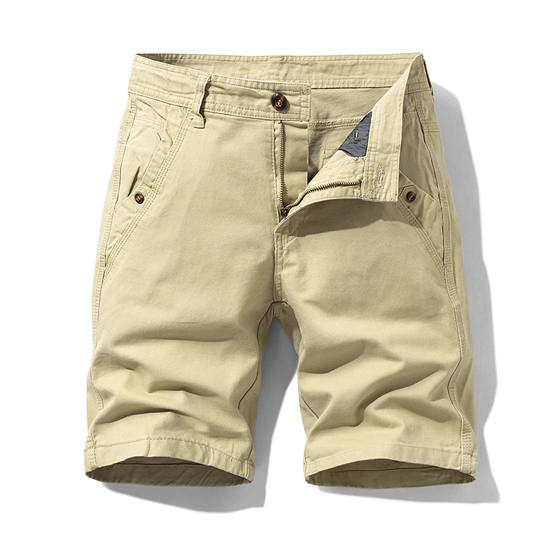 Cargo Shorts Men Cool Solid Summer Hot Sale Cotton Casual Men's Short Pants Brand Clothing Cotton Camo Mens Cargo Shorts