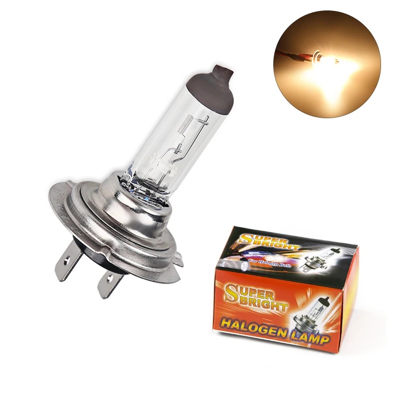 

Автомобильные галогенные лампы Urbanroad, 1 шт., 12 В, H7, 55 Вт, 4300k, золотистые, желтые, белые, супер яркие противотуманные лампы, лампа для фар, Стайли...