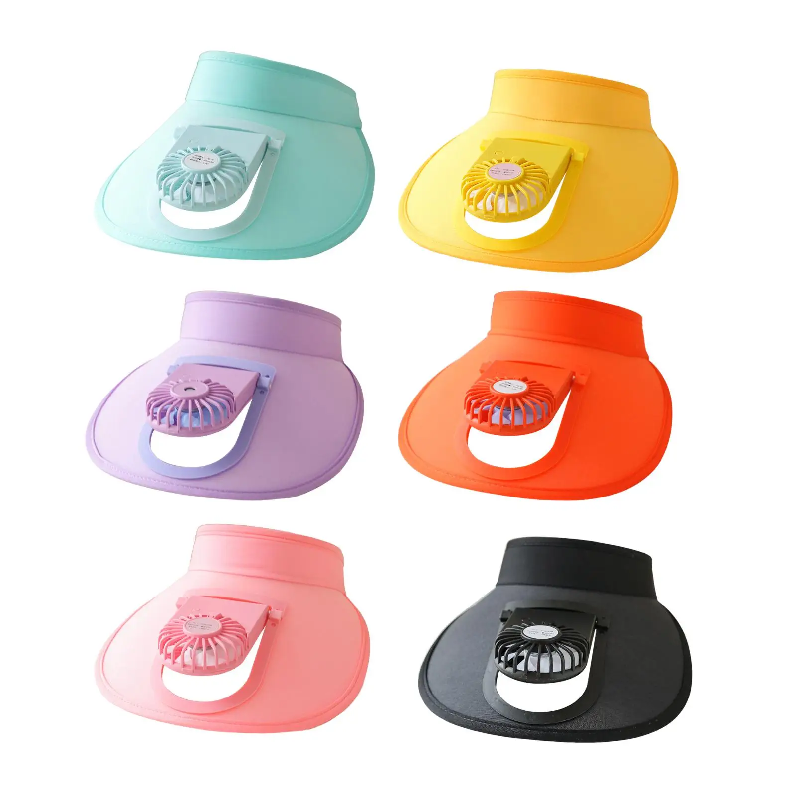 

Sun Visor Hat with Fan Three Speed Electric Fan Cooling Fan Hat Summer