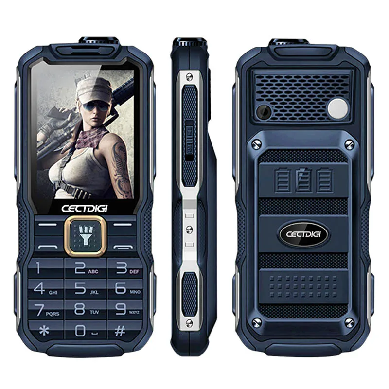 Мобильный телефон Cectdigi T9900 2018 с 2 фонариками цвет зеленый |