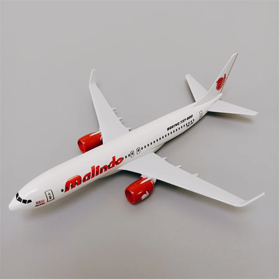 

16cm Alloy Metal Air Malaysia Malindo Boeing 737-800 B737 Airlines Airplane Model 1/400 scale Diecast Plane Model Aircraft