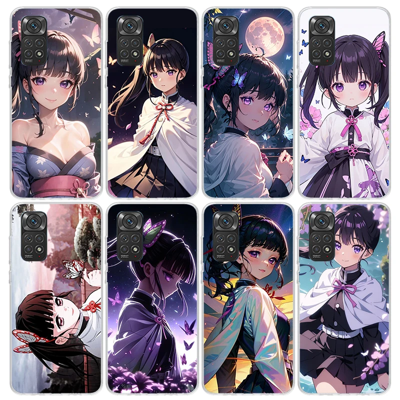 Чехол для телефона Kanao Tsuyuri Demon Slayers Xiaomi Redmi Note 10 11 12 13 14 Pro Plus 11S 12S 11T 11E 10S Note14 Soft TPU Back Co