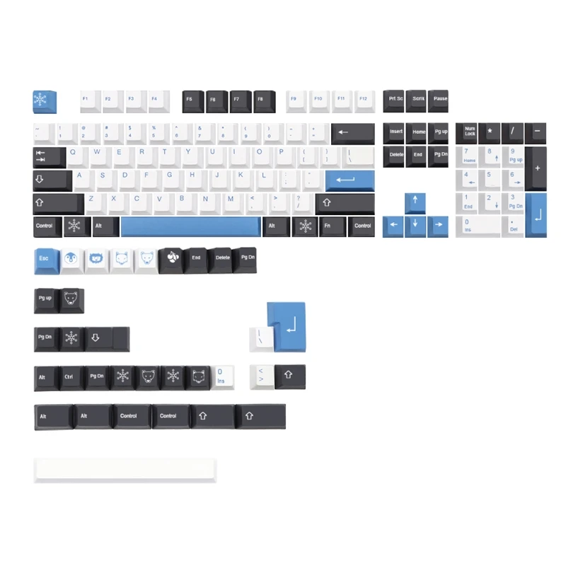 

Набор колпачков для клавиш North Pole Cherry Profile PBT колпачки для MX Switch DZ60 GK61 SK61