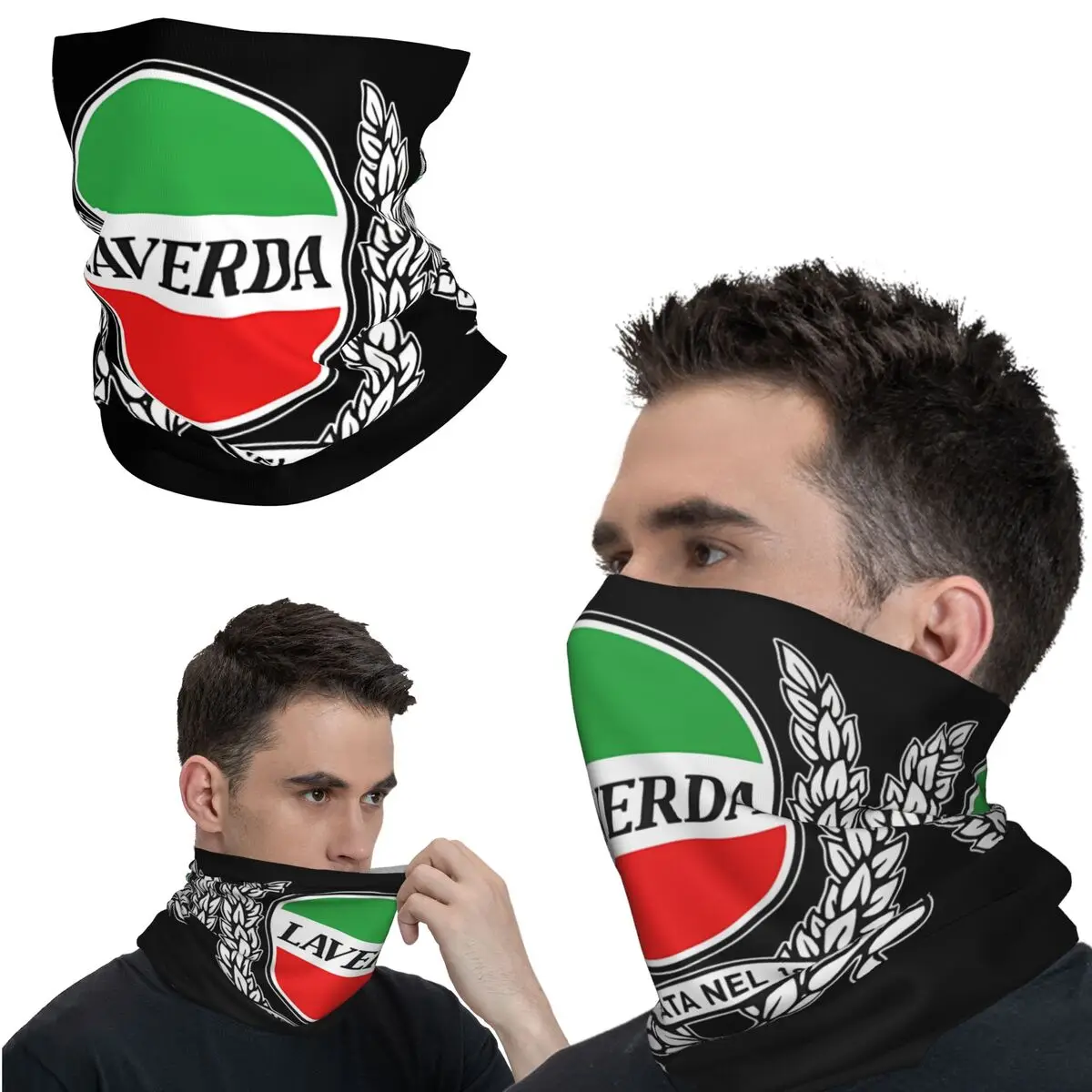 Slick Бандана шейный чехол с принтом мотоциклетный клуб Laverda шарф