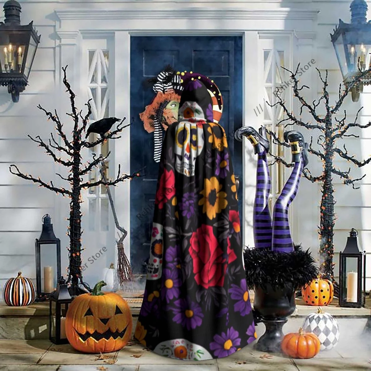 Дневной мертвой плащ с капюшоном для косплея