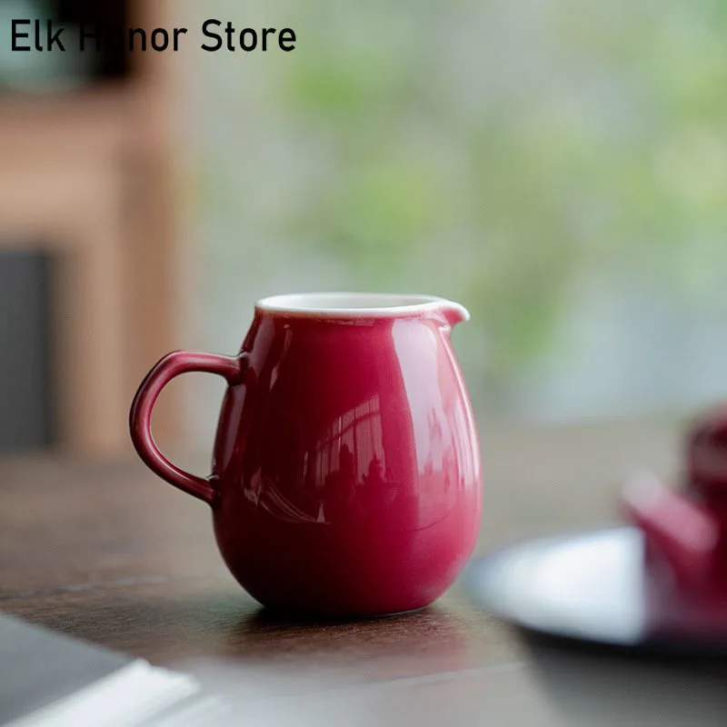 200 мл бутик красная глазурованная керамическая яркая чашка креативная с драконом