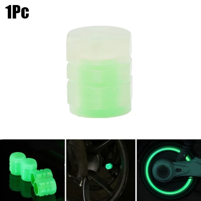 

Светящиеся колпачки для клапанов шин, автомобильные, мотоциклетные, велосипедные колеса, ступица для шин, ночные светящиеся колпачки, крышка штока клапана, флуоресцентный декор
