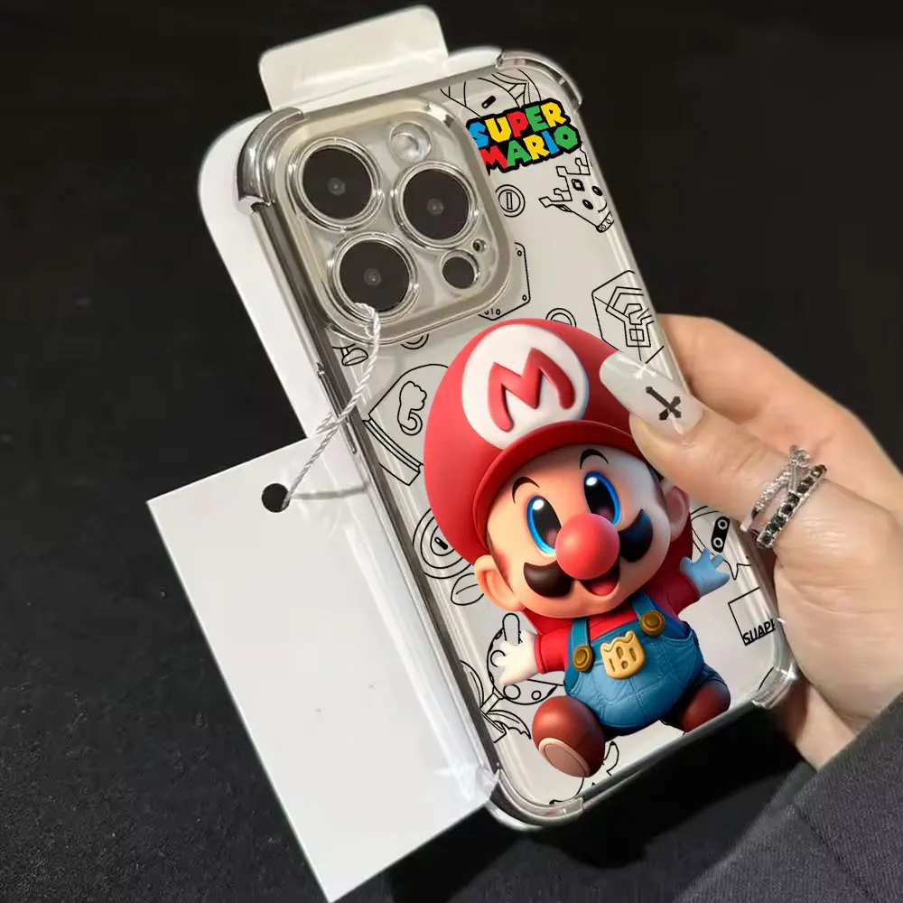 Фото Чехол для телефона с изображением Super M-Marios Bros для Xiaomi 17T 15T 14T Pro, чехлы Poco X6 X7 F5 F7 F8 Ultra M7 M8 X8 Pro Max, силиконовый чехол №4