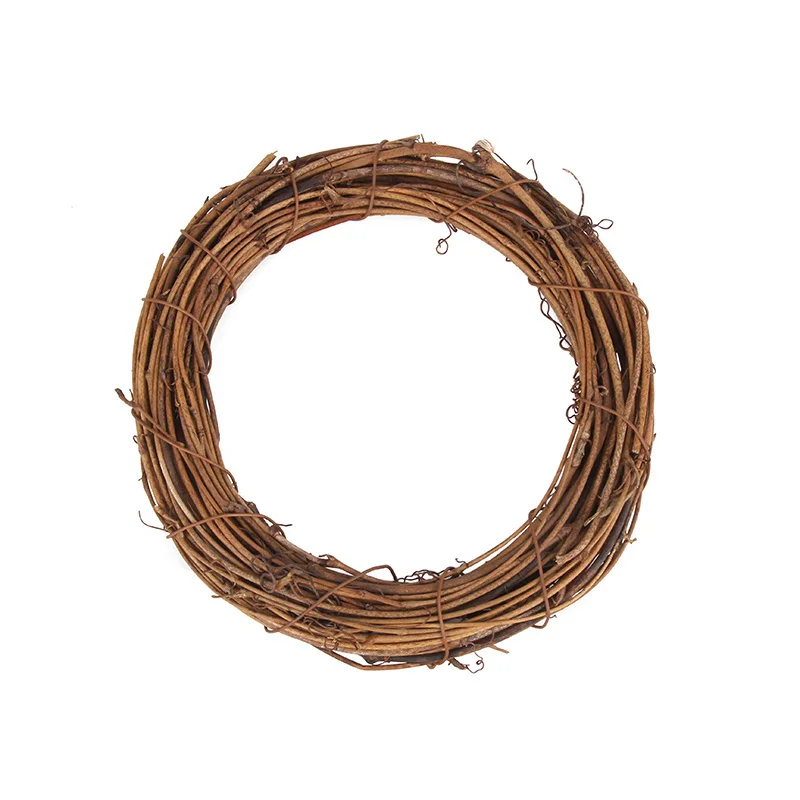 

Венок из ротанга сердце звезда белый коричневый