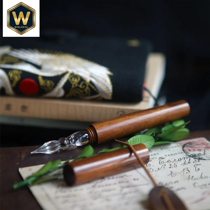 Фото Премиальная деревянная стеклянная ручка-кисть 2023 года — незаменимый канцелярский предмет для студентов №2