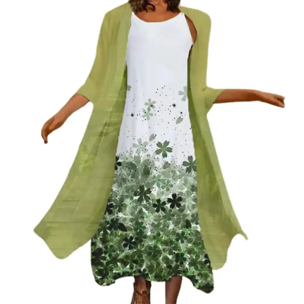 

Летняя куртка, Модный женский комплект из 2 шт./компл. в этническом стиле с круглым вырезом