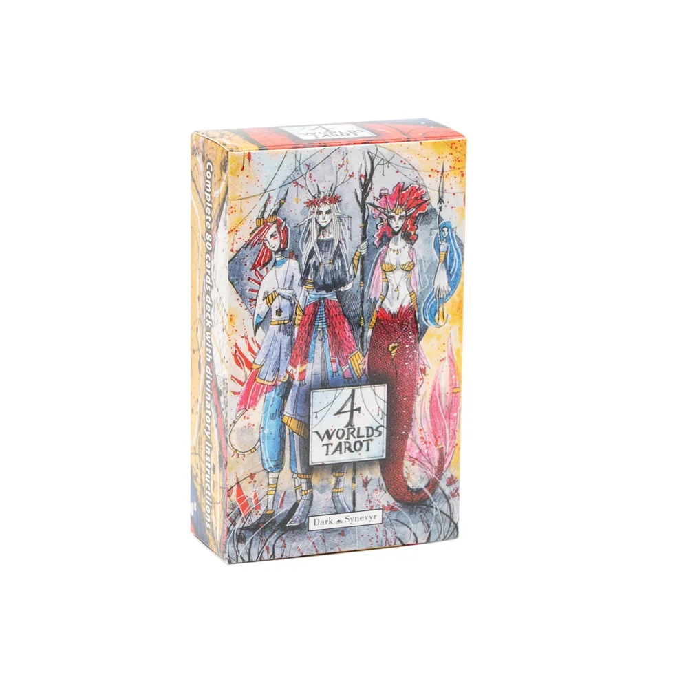 1Pcs Divination Dark Vision 4 Worlds Tarot Kit Spirit Boardgame High Magic Cards