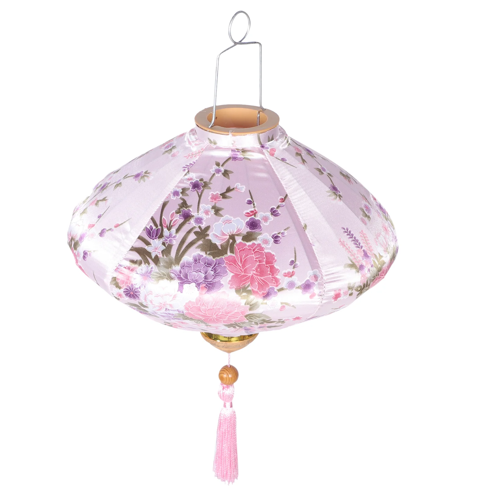 

Decor Vietnamese Lanterns Silk Lights Indoor Round Chinese Outdoor Steel Wire Lamp