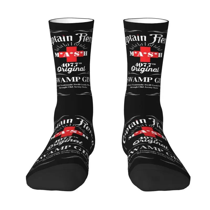 

Novelty Printing Military Logo Mash 4077 Socks for Women Men Stretchy Summer Autumn Winter Crew Socks