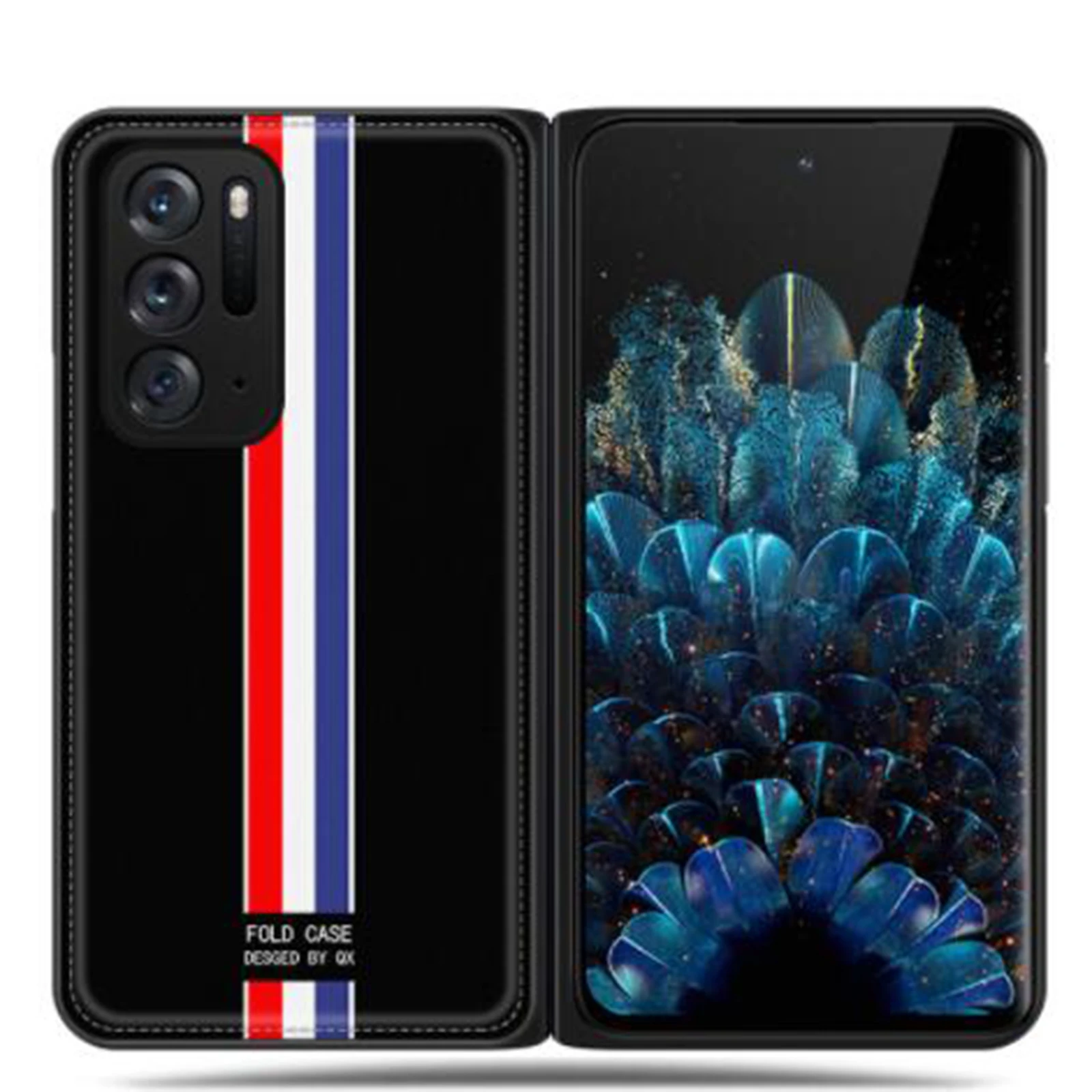 

Кожаный защитный противоударный чехол-книжка для OPPO Find N 5G