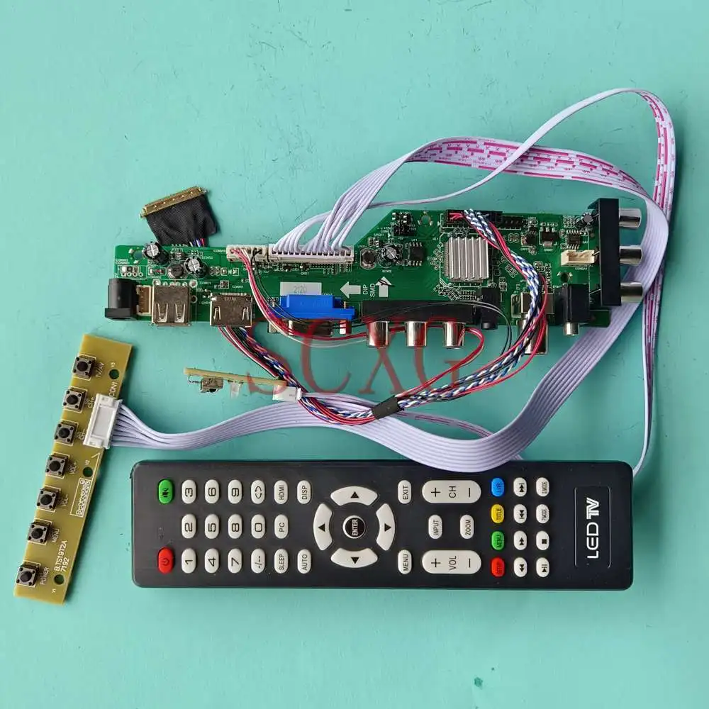 

Для B140XW02 V1 14 "1366 768 DVB цифровой сигнал 40 Pin LVDS VGA HDMI-совместимый USB AV светодиодный экран комплект платы управления драйвером ЖК-дисплея