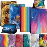 watercolor pattern case for lenovo tab e10 10 1 tb x104f tb x104ltab m10 10 1 tab m10 fhd plus 10 3 tablet stand cover case
