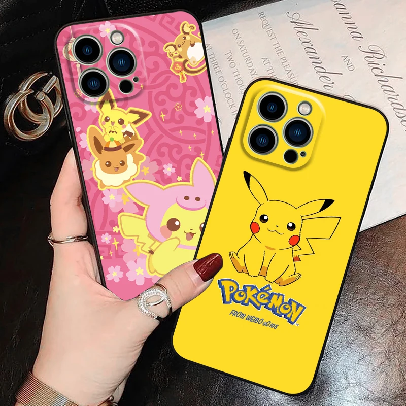 

Cartoon Pokémon Phone Case For Funda iPhone 11 13 Pro Max 12 Mini X XR XS SE 2020 5 6 6s 7 8 Plus Funda Silicone Cover Soft