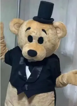 Hot Sale Foam Cute Bear Cartoon Mascot Costume Plush Christmas Fancy Dress Halloween