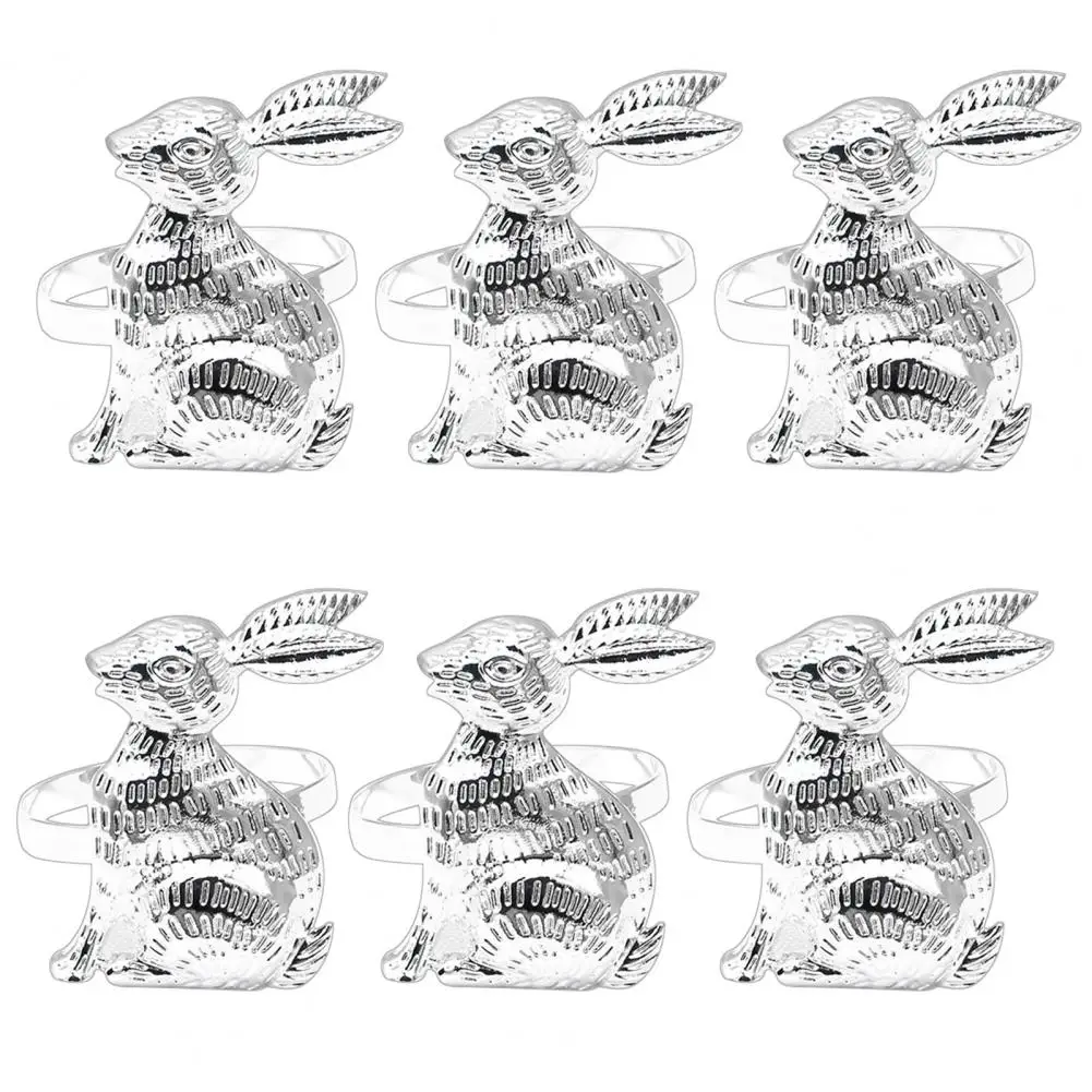

6 шт., кольца для салфеток из сплава