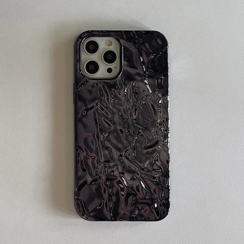Роскошный черный чехол Qianliyao из оловянной бумаги для телефона iphone 15 14 13 11 12 Pro Max X XS Max XR 8plus 7p, противоударный мягкий чехол