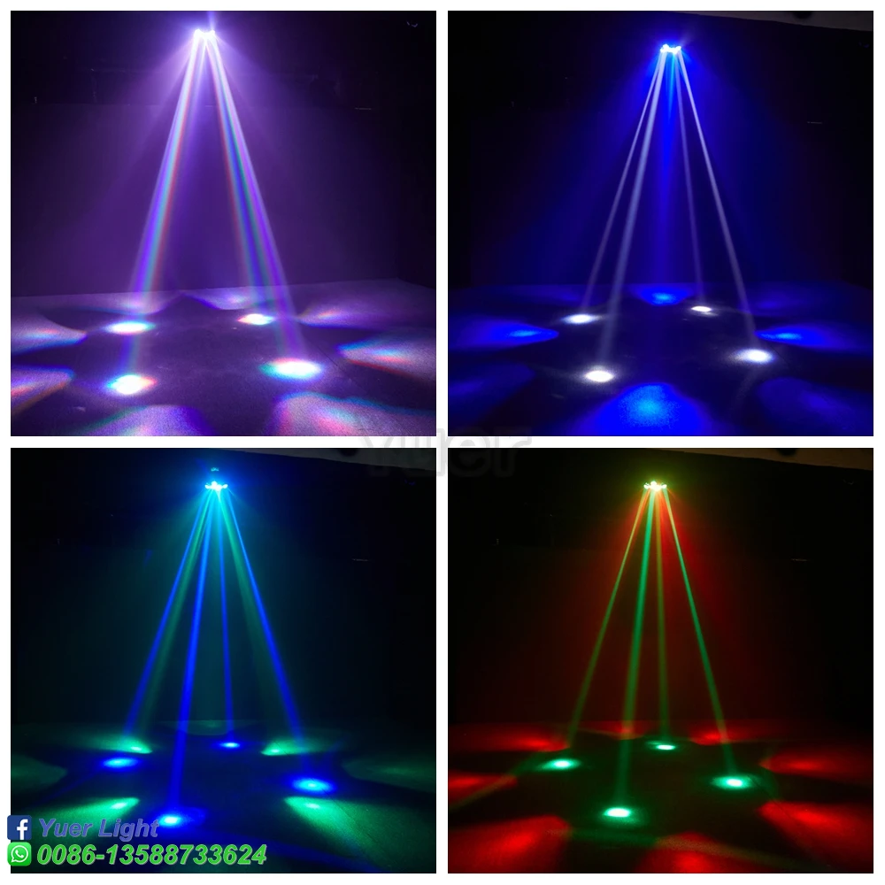 8x10W RGBW 4в1 Светодиодный светильник Bee Eye Beam Strobe Laser 4in1 Light DMX512 с эффектом луча DJ Party Bar