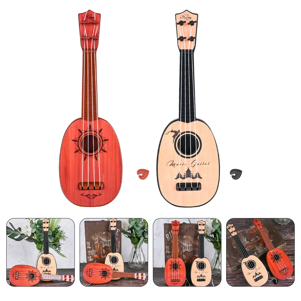 

Guitar Toy Kids Ukulele Beginner Musical Instrument Small Plaything Children Plastic