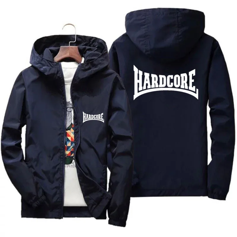 

Thunderdome Hardcore Jacket Windbreaker Pilot Coat Men's Zipper Bomber Jackets Waterproof Coat Quick Drying Sport Outwear 6XL
