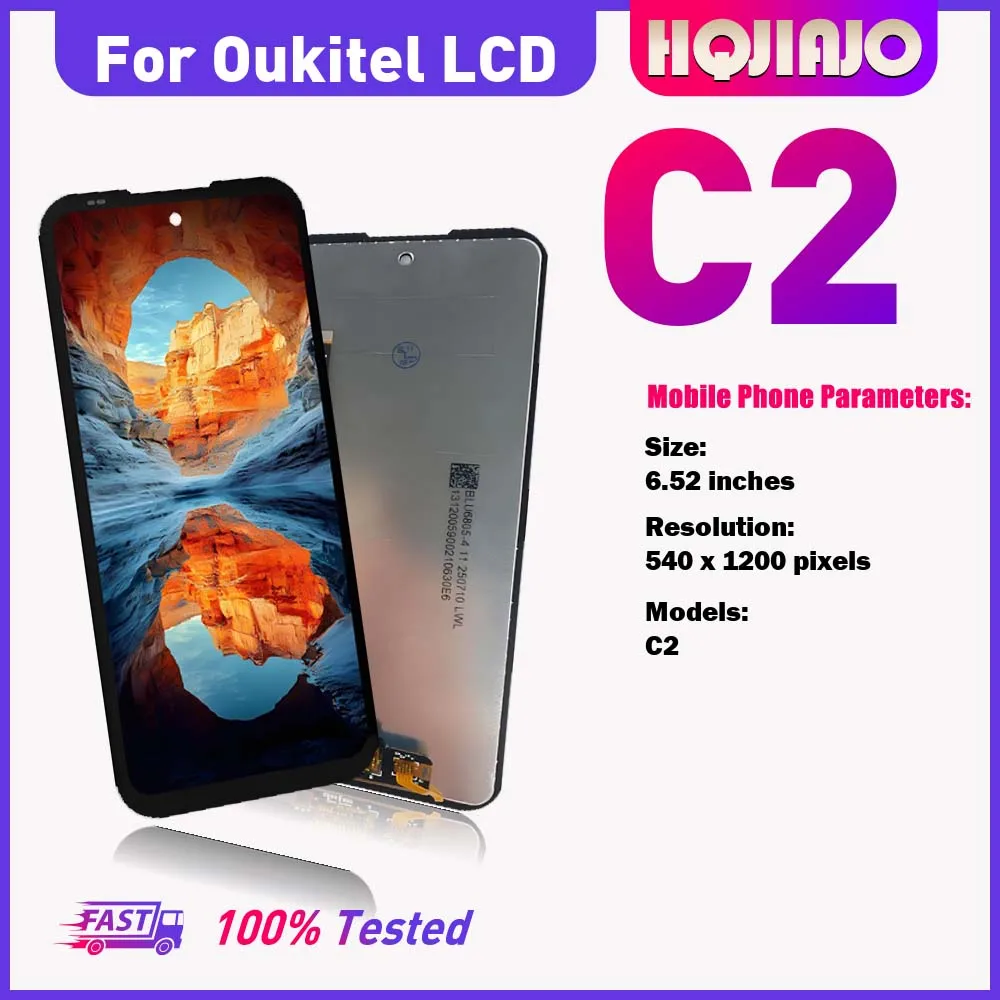 Фото 6,52-дюймовый IPS LCD-дисплей для Oukitel C2 c2 без рамки, сенсорный экран, дигитайзер в сборе, замена, ремонт, 100% протестировано №3